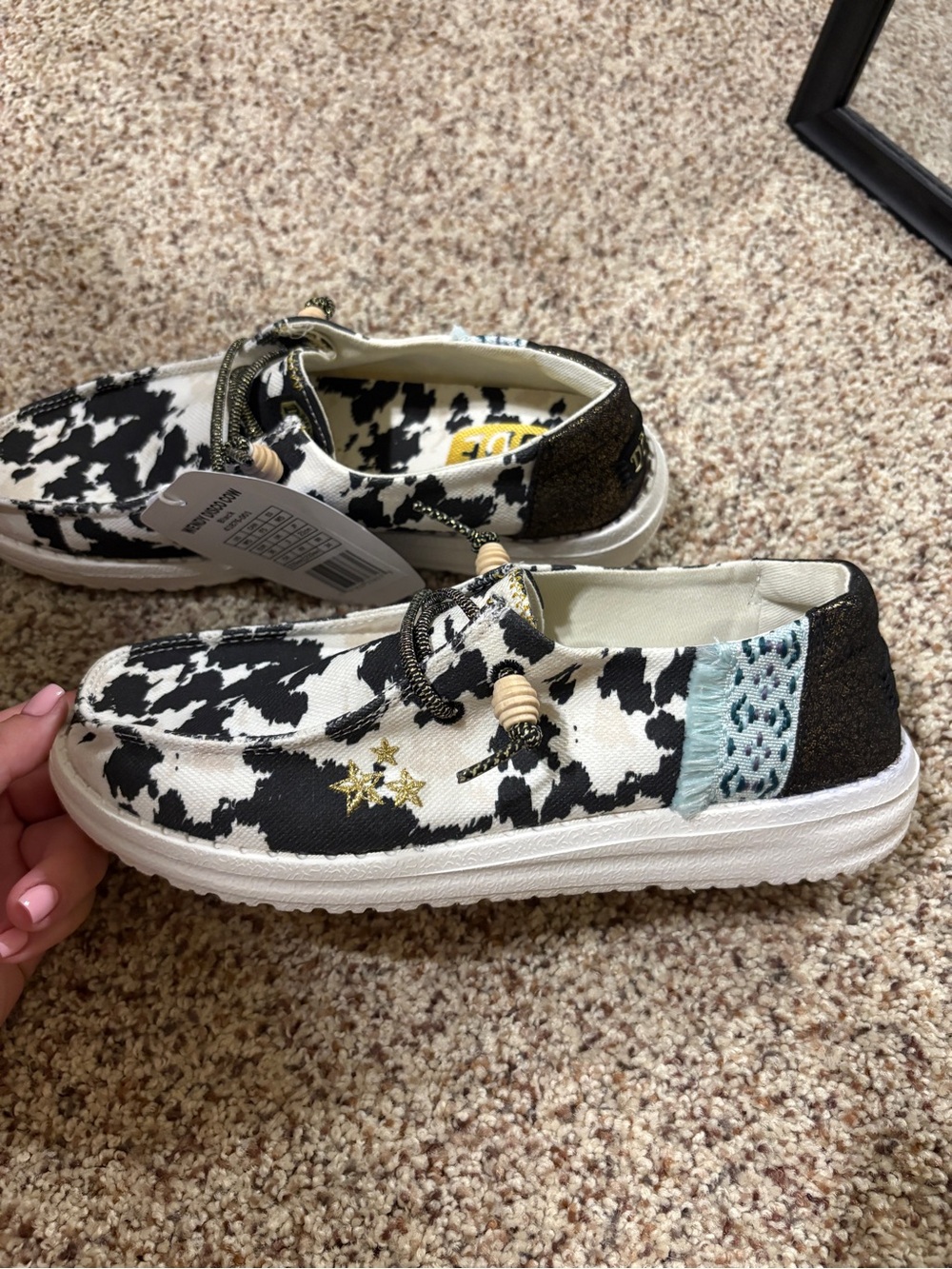 Women’s hey dudes Cow-Print Slip-On Shoes
